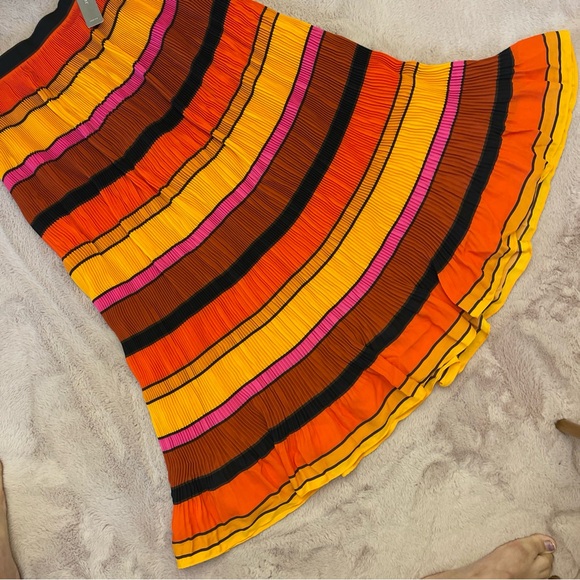 J.Crew Authentic Size 2 Straight-Pleat Skirt in Multistripe Pleated Midi - Picture 8 of 11